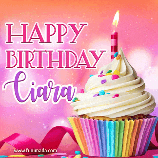 Happybirthday Ciara GIF - Happybirthday Ciara Cupcake GIFs