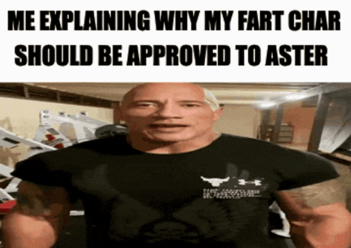a man in a black shirt is explaining why he should be approved to aster