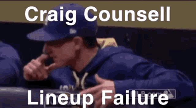 a baseball player with the name craig counsell on the top