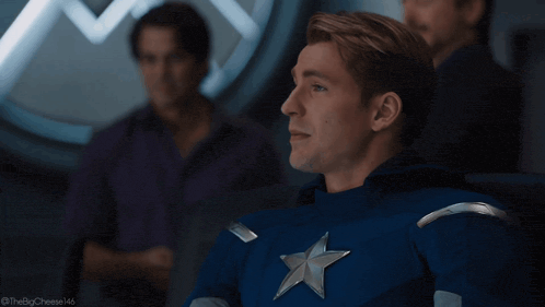 a man in a captain america costume says " i understood that "