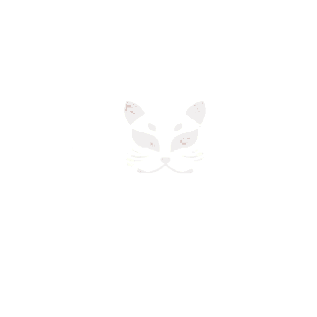 a logo for ohmy community with a white cat