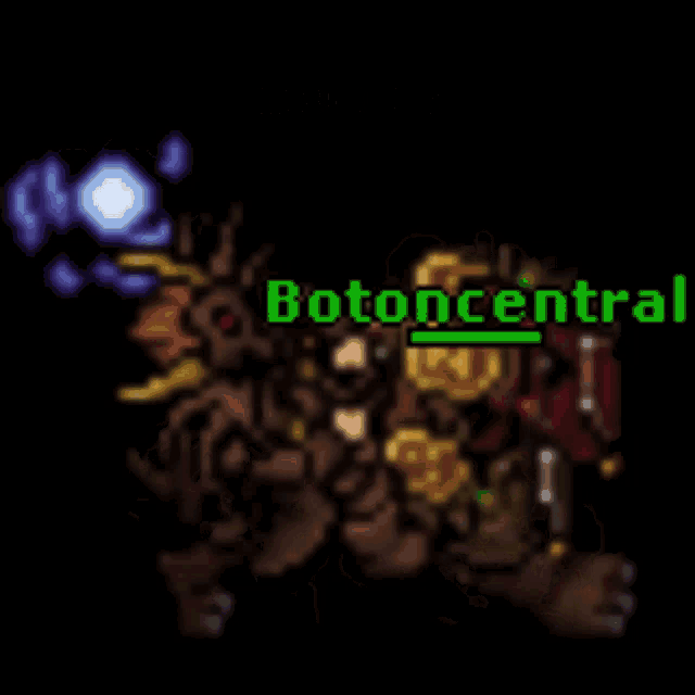 a blurred image of a video game character with the name botocentral