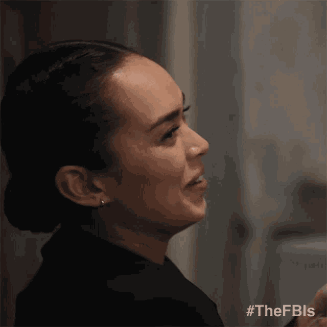 a close up of a woman 's face with the hashtag #thefbls in the corner