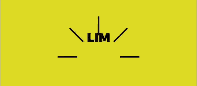 a yellow background with the words lim go home written in black