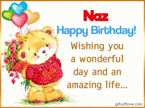 Naz Happy Birthday GIF - Naz Happy Birthday Naz Name GIFs