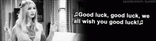 Good Luck GIF - Friends Goodluck Lisa Kudrow GIFs