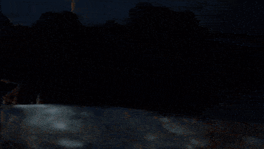 a video game scene with a palm tree in the foreground and a fire in the background .