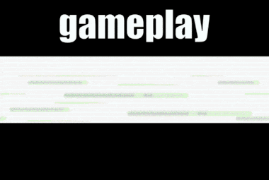 a video game with the word gameplay on the top left