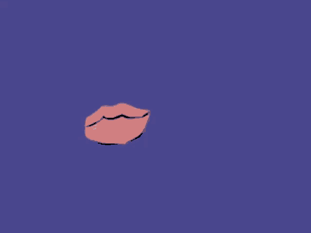a purple background with a white object in the middle of it