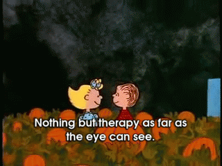 The Greatest Pumpkin Patch GIF - Great Pumpkin Patch Therapy Peanuts GIFs