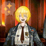 a man in a suit and tie with the words click to play animation on the bottom right