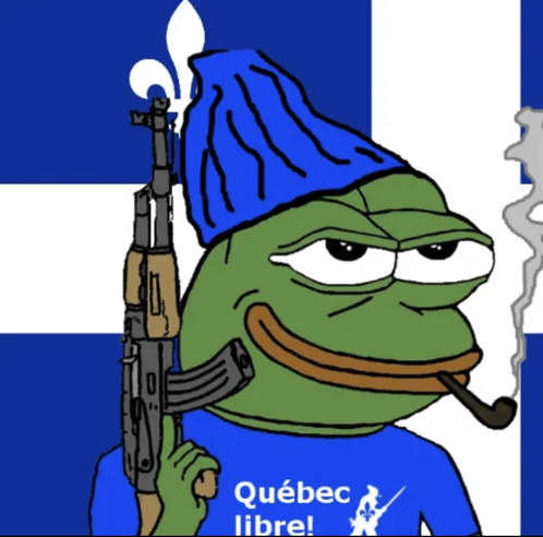 Quebec Pepe GIF - Quebec Pepe Ak 47 GIFs