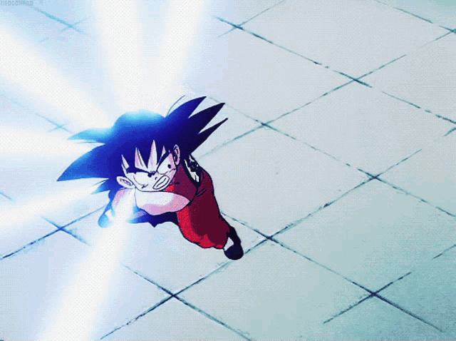 Kid Goku Kamehameha GIF