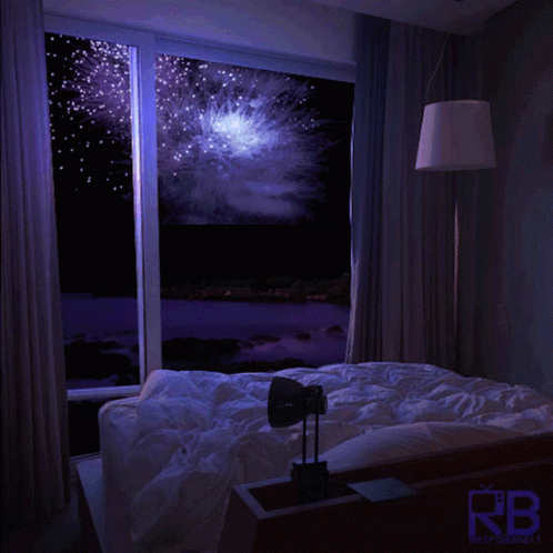Fireworks Bed Room GIF - Fireworks Bed Room Night Night GIFs