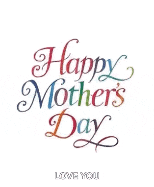 a happy mother 's day card with hearts and the words `` happy mother 's day love you ''