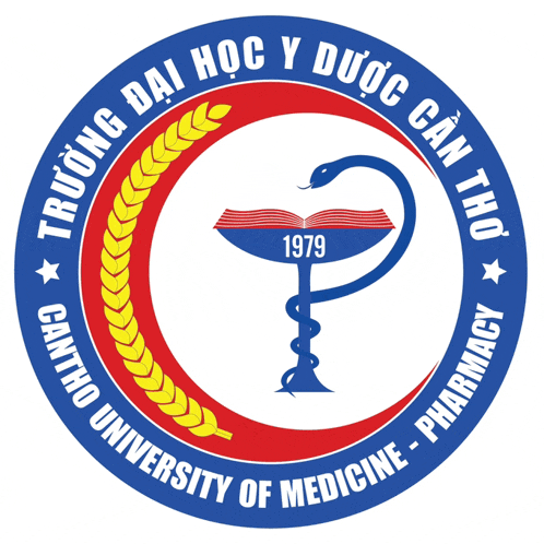 a logo for a university of medicine with a snake and a cup