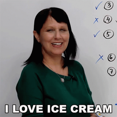 I Love Ice Cream Rebecca GIF - I Love Ice Cream Rebecca Engvid GIFs