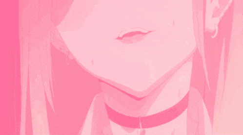 a close up of a girl 's face with a choker