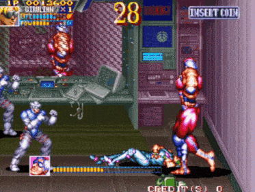 a video game with the number 28 on the top left