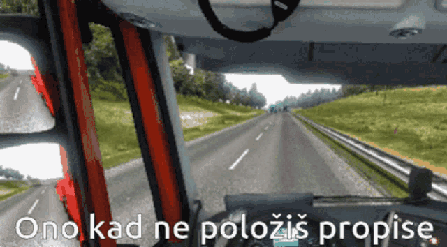 Propisi Euro Truck Simulator GIF - Propisi Euro Truck Simulator Ono Kad Ne Polozis Propise GIFs