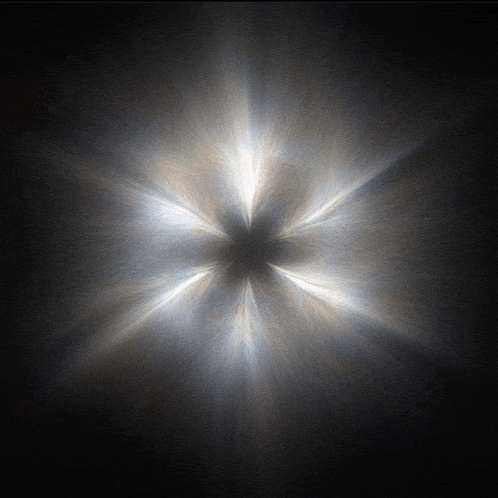 a black background with a white star in the center