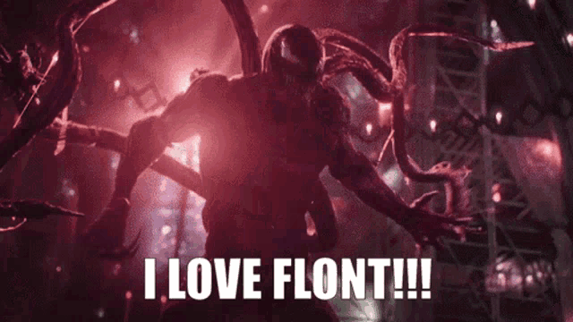 a picture of venom with the words i love float