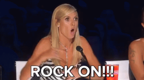 Rockon GIF - Agt Americas Got Talent Heidi Klum GIFs