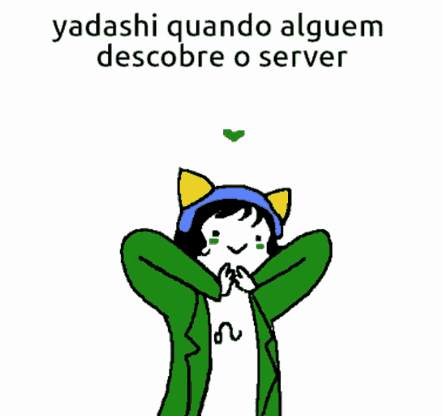 yadashi quando alguem describe o server is written above a cartoon