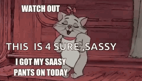 Cat Sassy Pants GIF