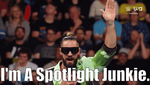 Wwe Seth Rollins GIF - Wwe Seth Rollins Spotlight Junkie GIFs