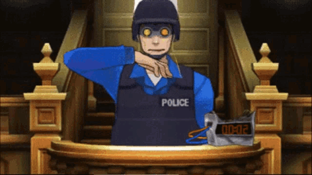 Ace Attorney Ted Tonate GIF - Ace Attorney Ted Tonate Breakdown GIFs