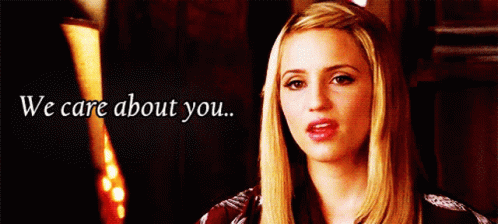 Glee Quinn Fabray GIF - Glee Quinn Fabray We Care About You GIFs