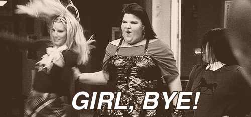Glee Drama GIF - Glee Girl Bye Bye GIFs