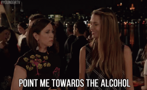 Point Me Towards The Alcohol GIF - Younger Tv Younger Tv Land GIFs