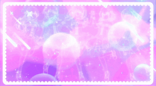 a group of anime girls are standing next to each other on a stage