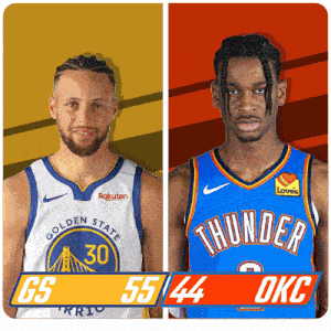golden state warriors basketball player stephen curry and oklahoma city thunder basketball player aaron rodriguez
