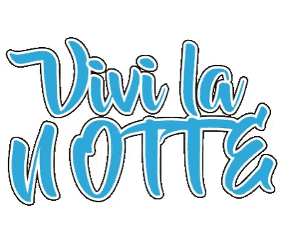 a yellow sign that says " viva la notte " on a white background