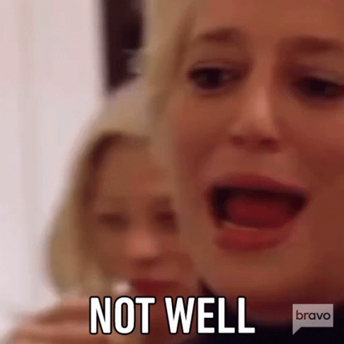 Not Well Housewives Of New York GIF - Not Well Housewives Of New York Not Good GIFs