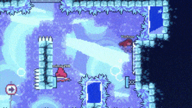 a screenshot of a video game with violtron and mimig298 on the screen