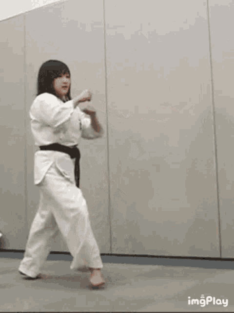 Karate Girl Osu GIF - Karate Girl Osu Black Belt GIFs