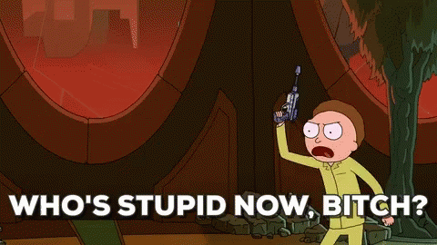 Rick And Morty Stupid GIF - Rick And Morty Stupid Bitch GIFs