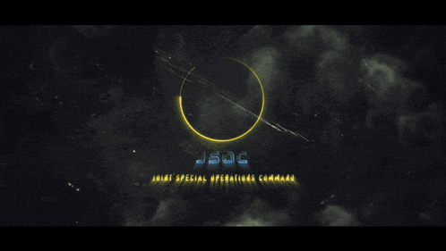 a logo for the joint special operations command is displayed on a dark background