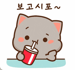 a cartoon cat drinking from a red cup with a straw .