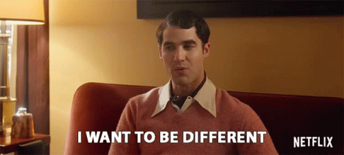 I Want To Be Different Darren Criss GIF - I Want To Be Different Darren Criss Raymond Ainsley GIFs