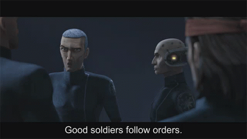 Bb Good Soldiers Follow Orders GIF - Bb Good Soldiers Follow Orders GIFs