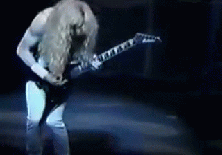 Talented Baby GIF - Dave Mustaine Concert Shirtless GIFs