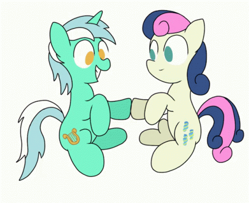 My Little Pony Lyra And Sweetie Drops GIF - My Little Pony Lyra And Sweetie Drops Say Yay GIFs
