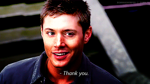 Thanks GIF - Jensen Ackles Supernatural Dean Winchester GIFs