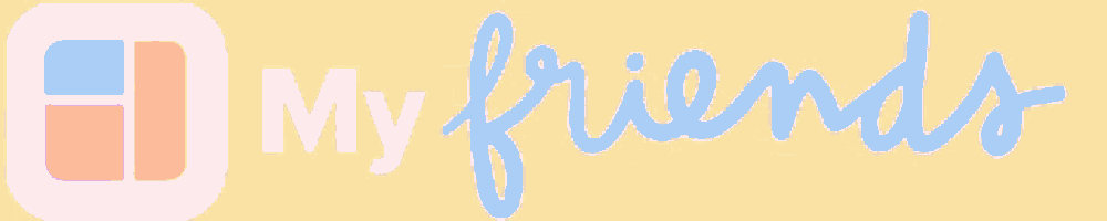 a yellow background with the words " my family " in pink