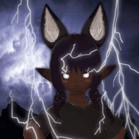 a drawing of a girl with a lightning bolt on her head